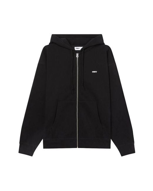 Obey Black Zip-Throughs for men