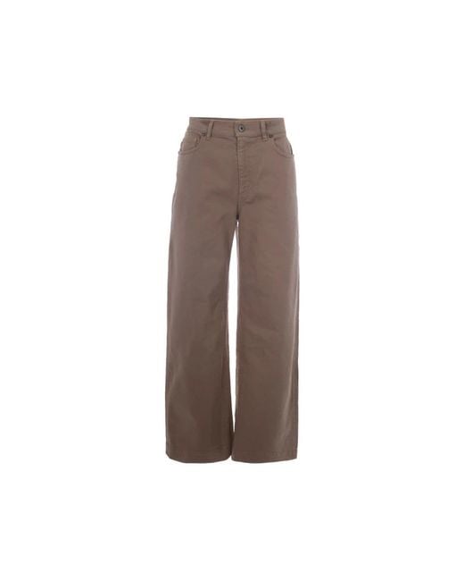 P.A.R.O.S.H. Brown Wide Trousers