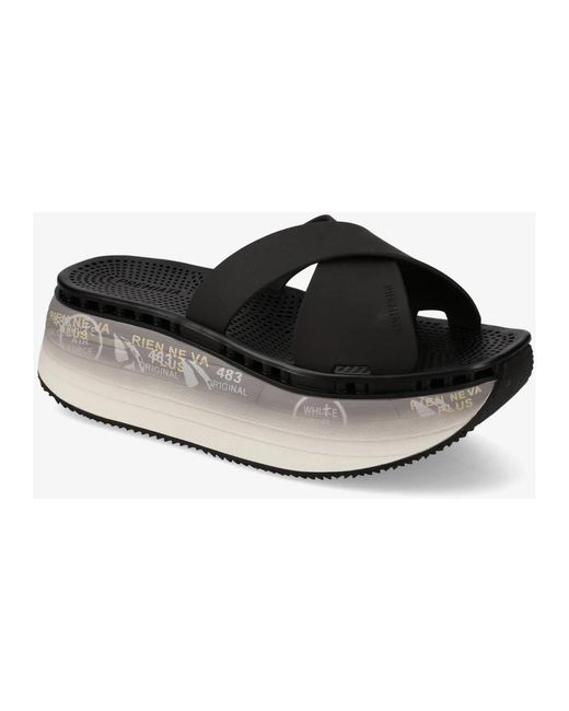Premiata Black Sliders