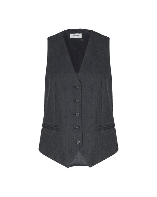 Ottod'Ame Women's Gray Vests