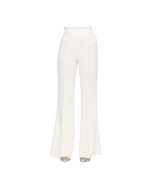 Nenette White Wide Trousers