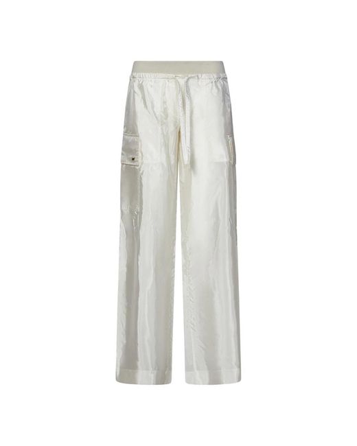 Palm Angels Gray Wide Trousers