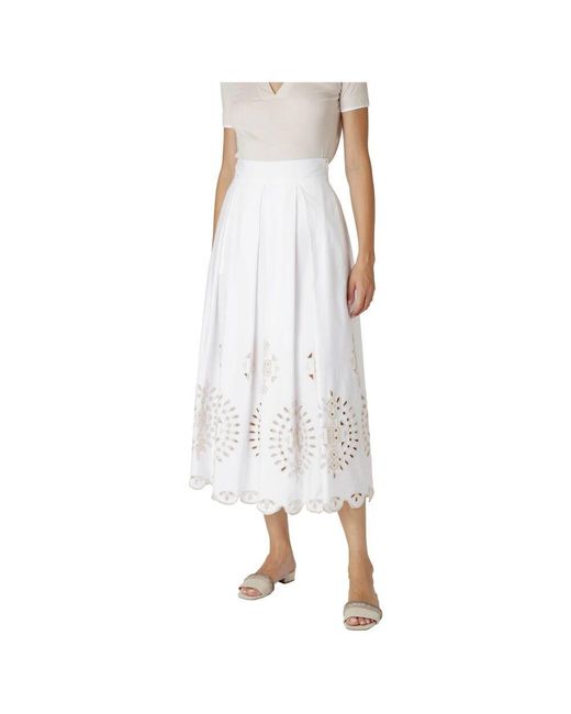 Midi Skirts di Eleventy in White