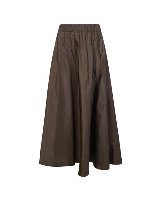 P.A.R.O.S.H. Brown Midi Skirts