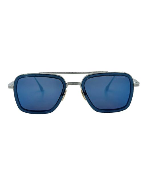 Dita Eyewear Blue Flight 006 aviator sonnenbrille blau/schwarz/rauchgrau