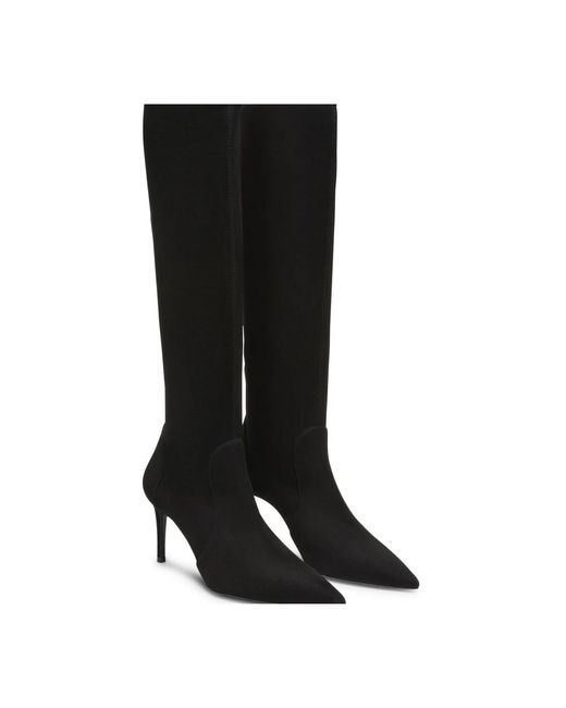 Stuart Weitzman Black Power Boot 75