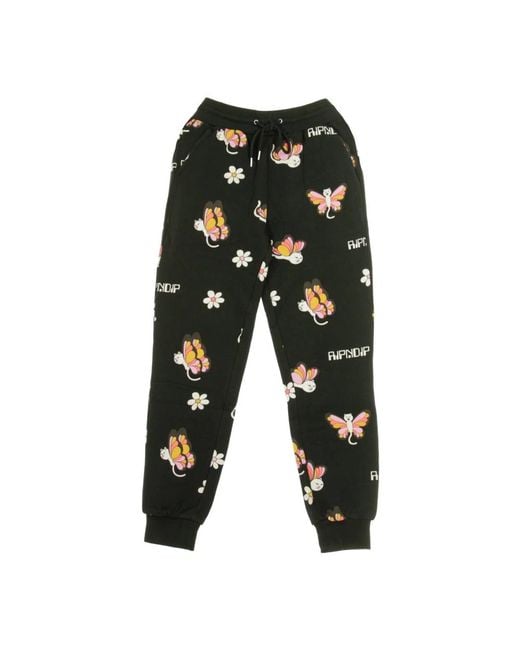 RIPNDIP Black Sweatpants for men
