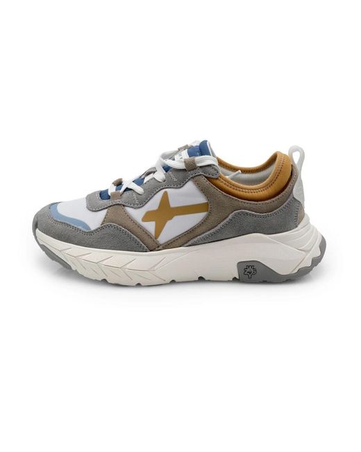 W6yz Grau Weißer Sneaker Aus Technischem Stoff in Gray für Herren