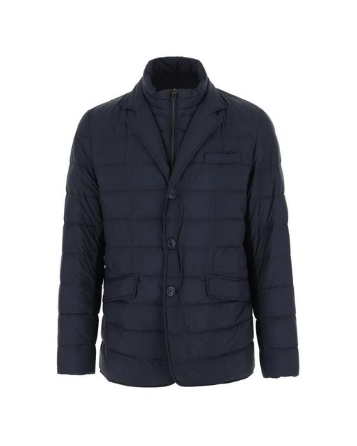 Herno Blue Winter Jackets for men