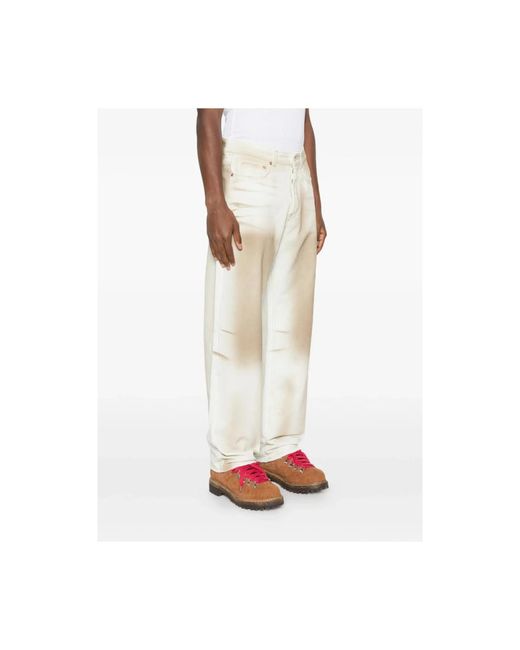 Magliano White Straight Jeans for men