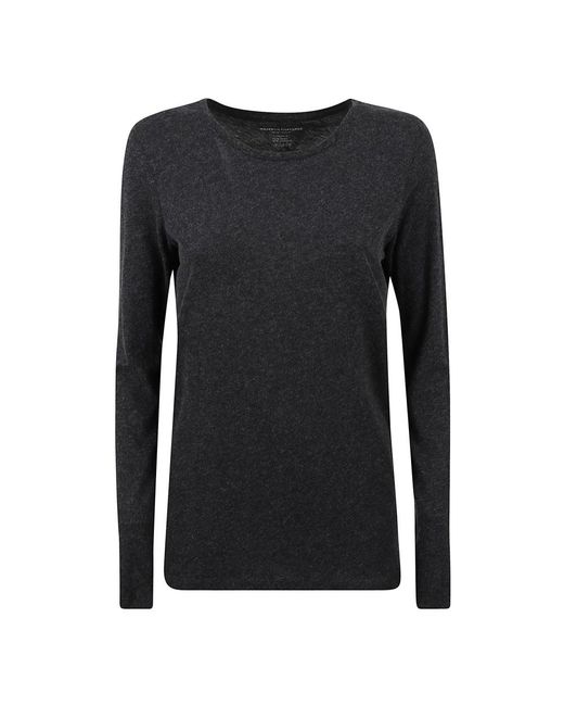 Majestic Filatures Black Long Sleeve Tops