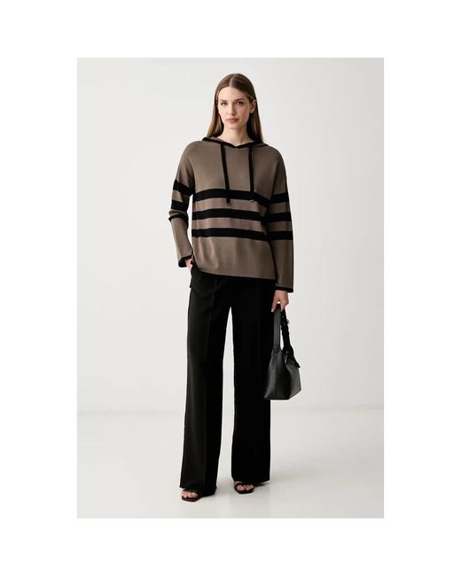Joseph Ribkoff Hooded Pullover in het Black