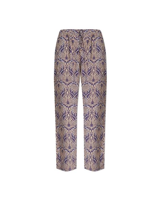 Hanro Nachtkleding ,Paars ,Lange Broek in het Purple