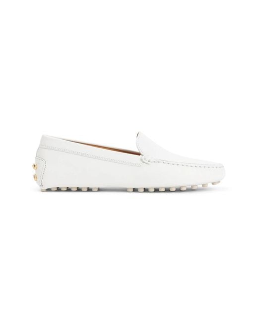 Tod's White Loafers