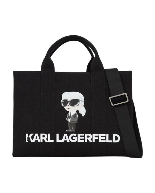 Karl Lagerfeld Black Shopping Bags