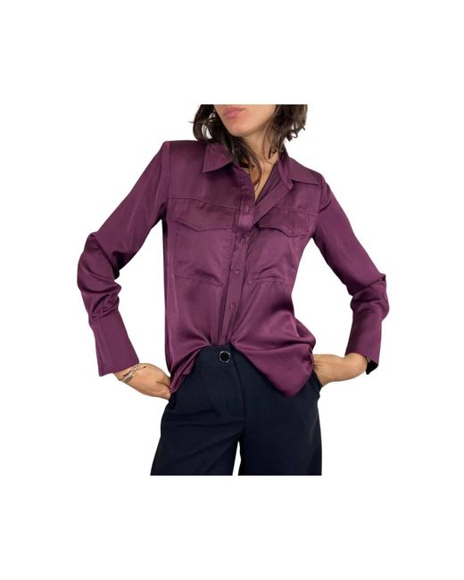 Ba&sh Purple Camisa Bash