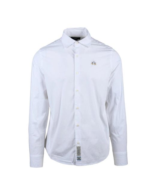 La Martina Blue Formal Shirts for men