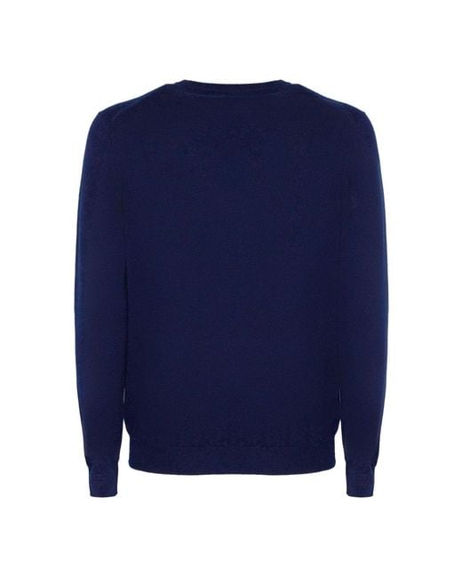 Fedeli Blue Cashmere Knitwear for men