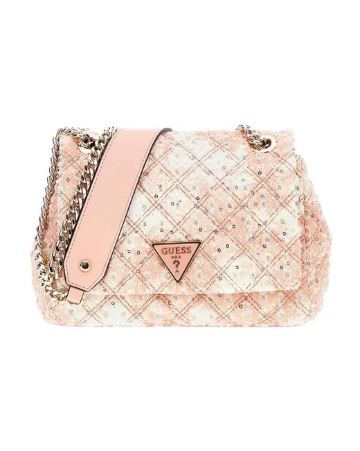 Elegante crossbody borsa di Guess in Pink