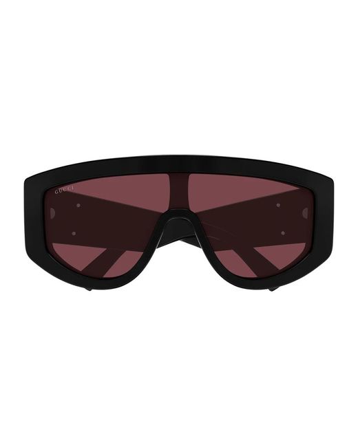 Gucci Brown Shield Sonnenbrille