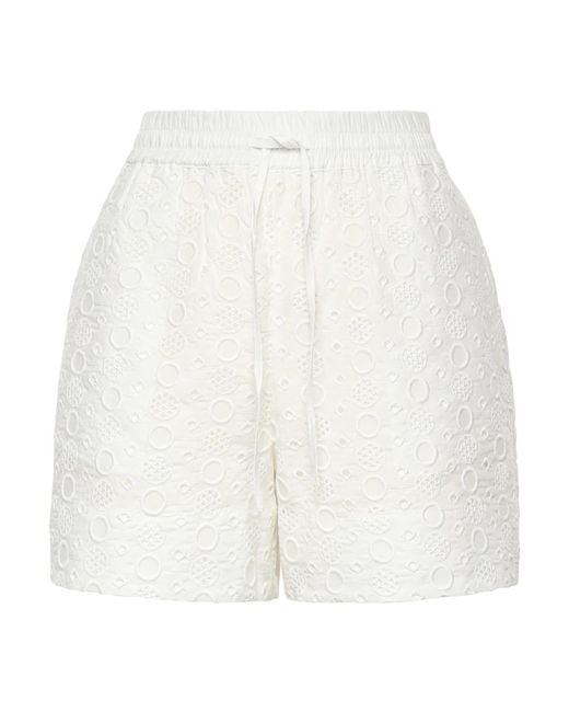 Pinko White Short Shorts