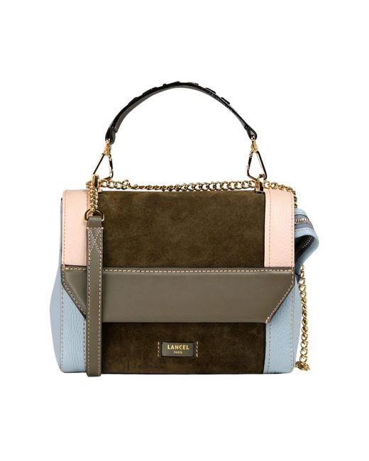 Lancel Brown Ninon Flap Bag