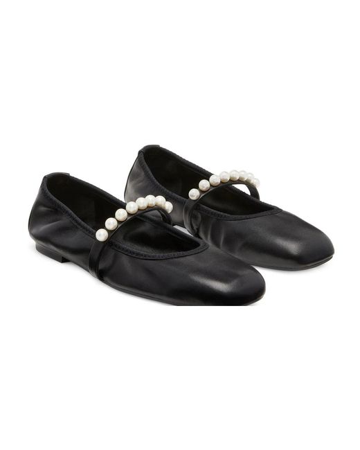 Stuart Weitzman Black Ballerinas