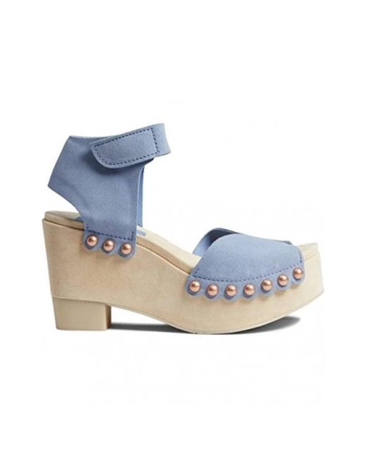 Pedro Garcia Blue Wedges