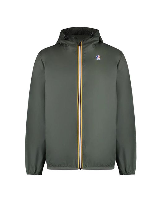 K-Way Le Vrai 3.0 Claude Jacket in het Green voor heren