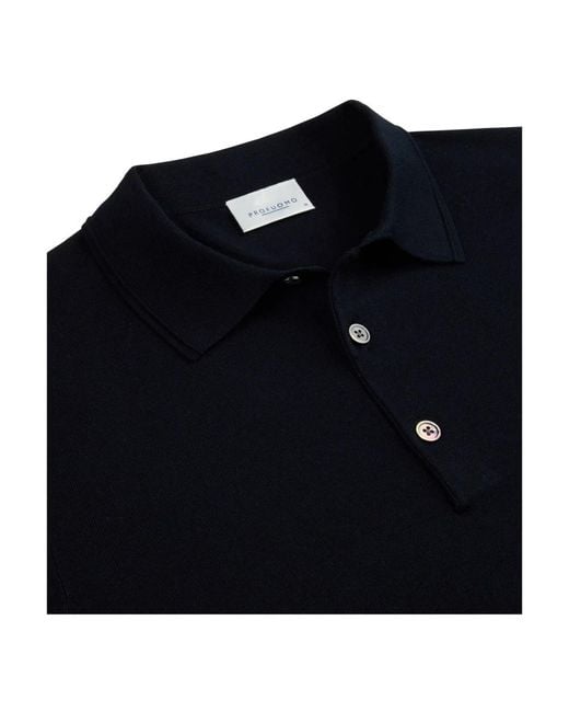 Profuomo Luxury Basic Polo in het Black voor heren
