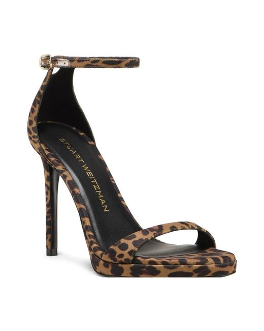 Stuart Weitzman Brown Nudist Platform