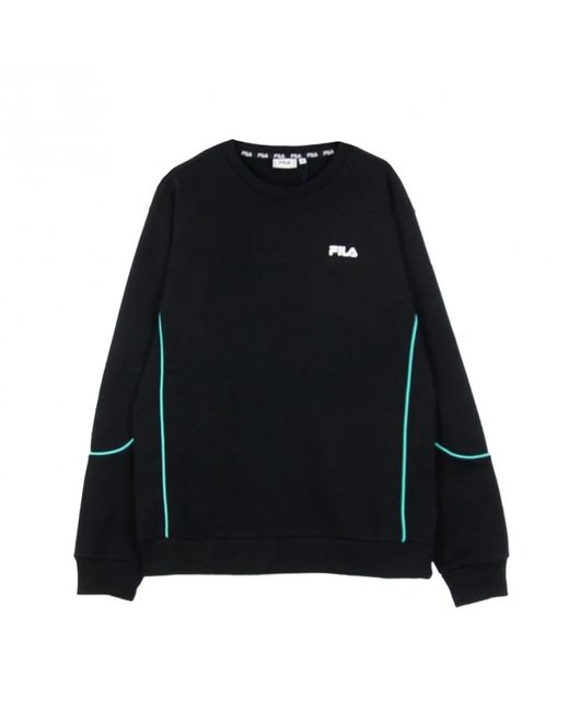 Fila Black Adil Crew Sweat Lightweight Crewneck Sweatshirt for men