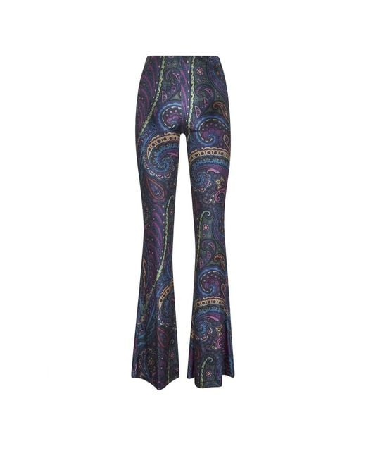Etro Blue Wide Trousers