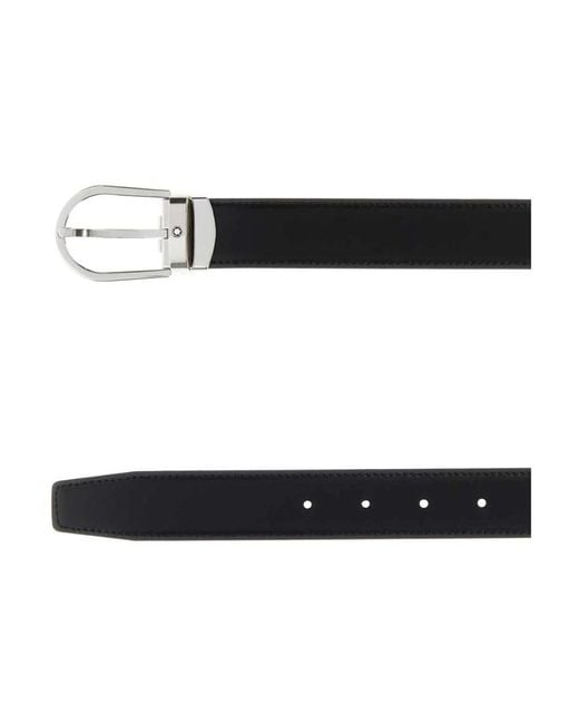 Montblanc Black Belts for men
