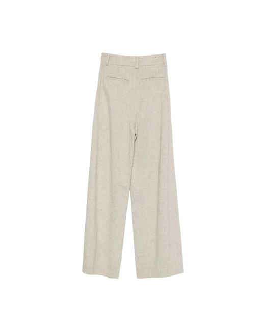 Herno White Wide Trousers