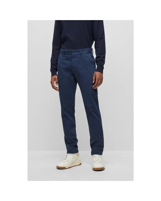 Boss Stijlvolle Oranje Broek in het Blue voor heren