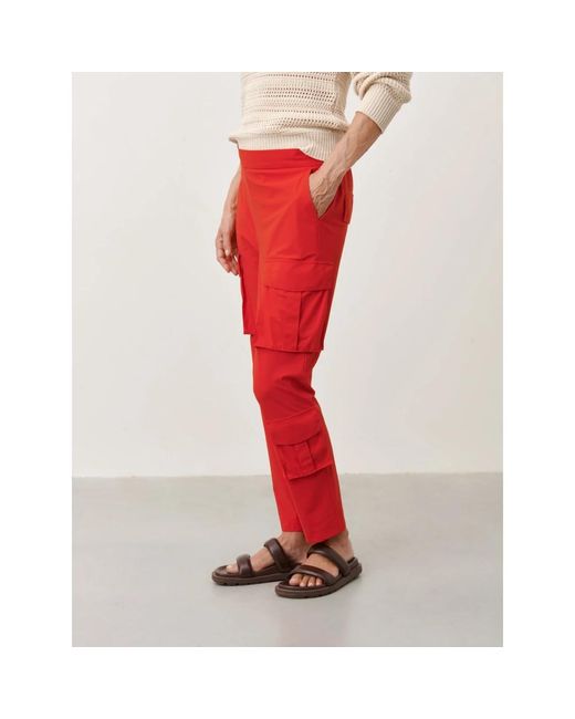Trousers > slim-fit trousers Jane Lushka en coloris Red