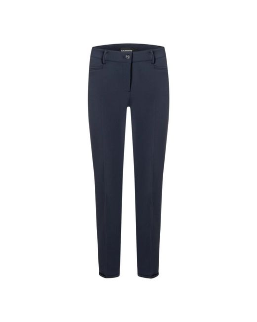 Cambio Broeken ,Zwart ,Slim-Fit Broek, Moderne Stijl in het Blue