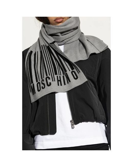 Moschino Black Winter Scarves