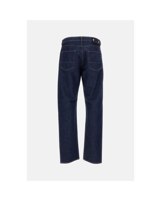 Stone Island Blue Straight Jeans for men