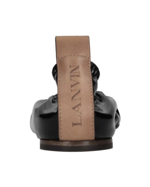 Lanvin Black Ballerina Shoes