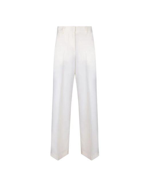 MSGM Wide Trousers in het White