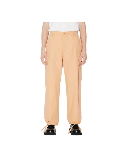 KENZO Straight Trousers in het Natural voor heren