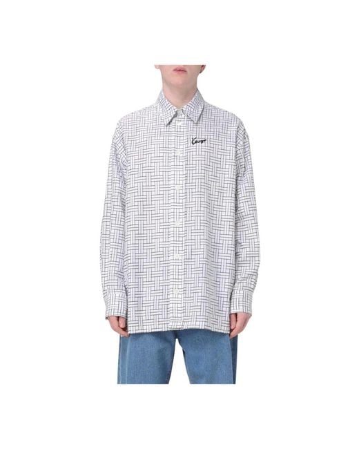 KENZO Blue Casual Shirts for men
