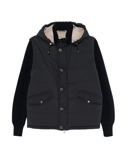 Barba Napoli Black Winter Jackets for men
