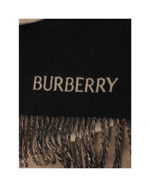 Winter Scarves Burberry en coloris Black