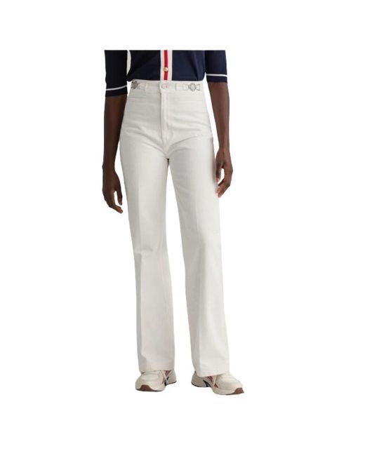 Gant White Straight Fit Jeans