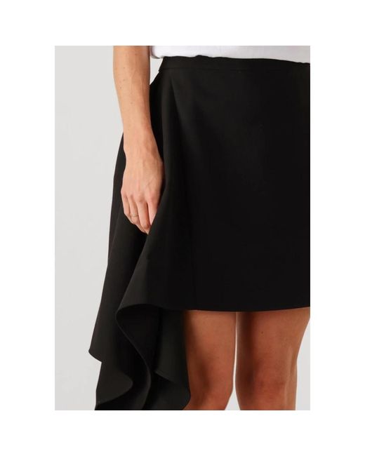 SELECTED Rokken ,Zwart ,Leer Slfsylvie Hw Short Skirt B in het Black