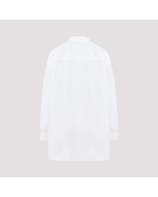The Row White Optic luka shirt