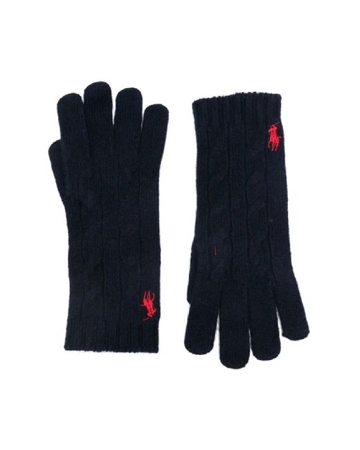 Polo Ralph Lauren Blue Classic Cable Glove